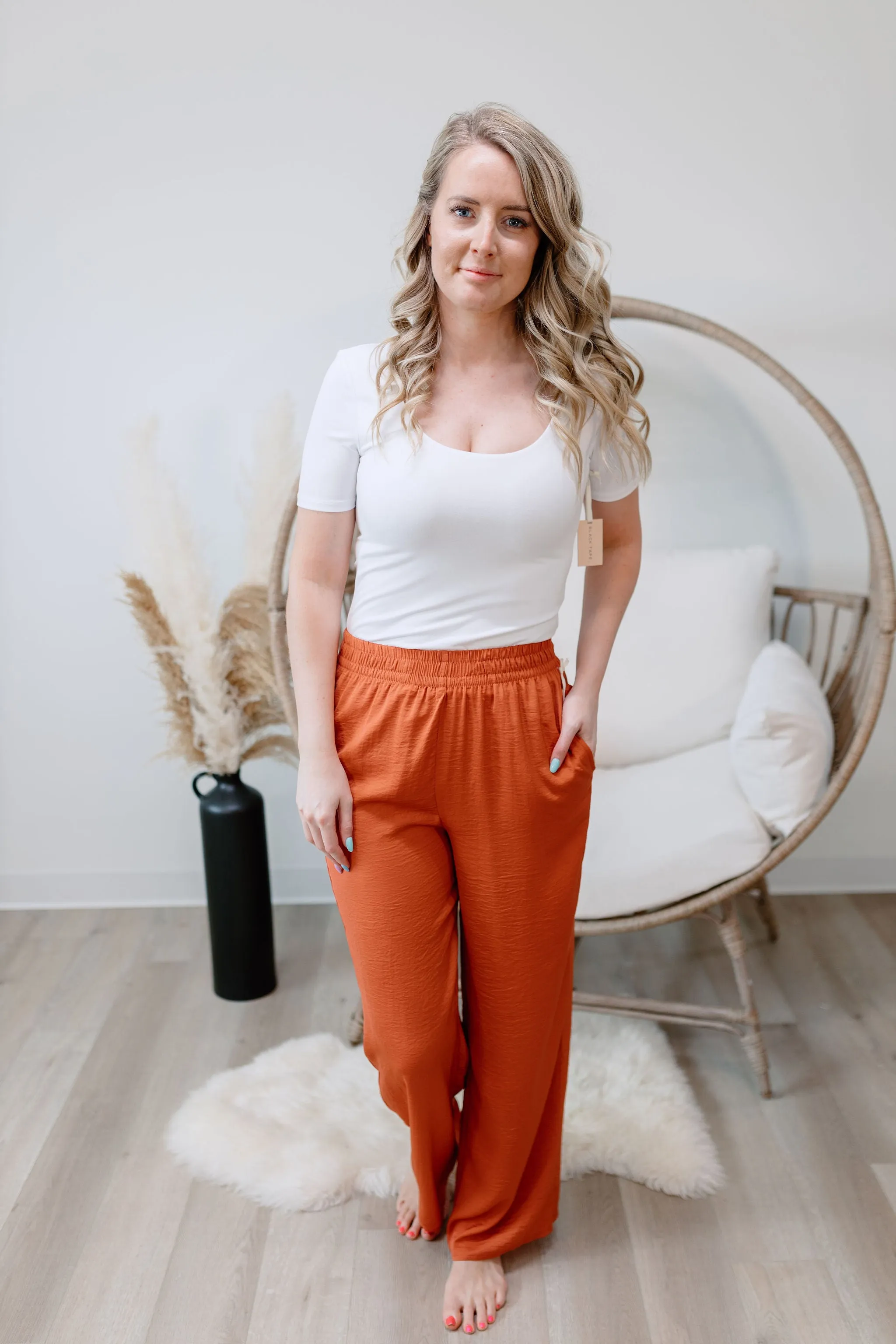 { DEX } Flowy Wide Leg Pants