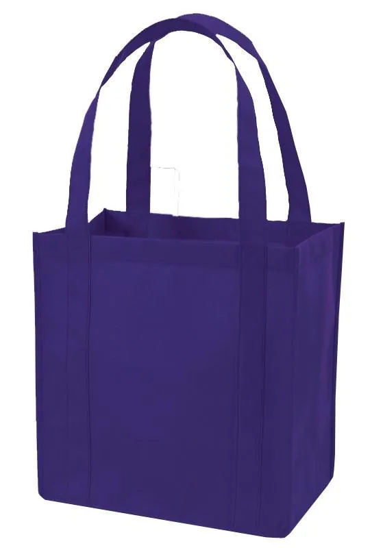 50 ct Reusable Grocery Bag / Shopping Tote with PL Bottom - Pack of 50