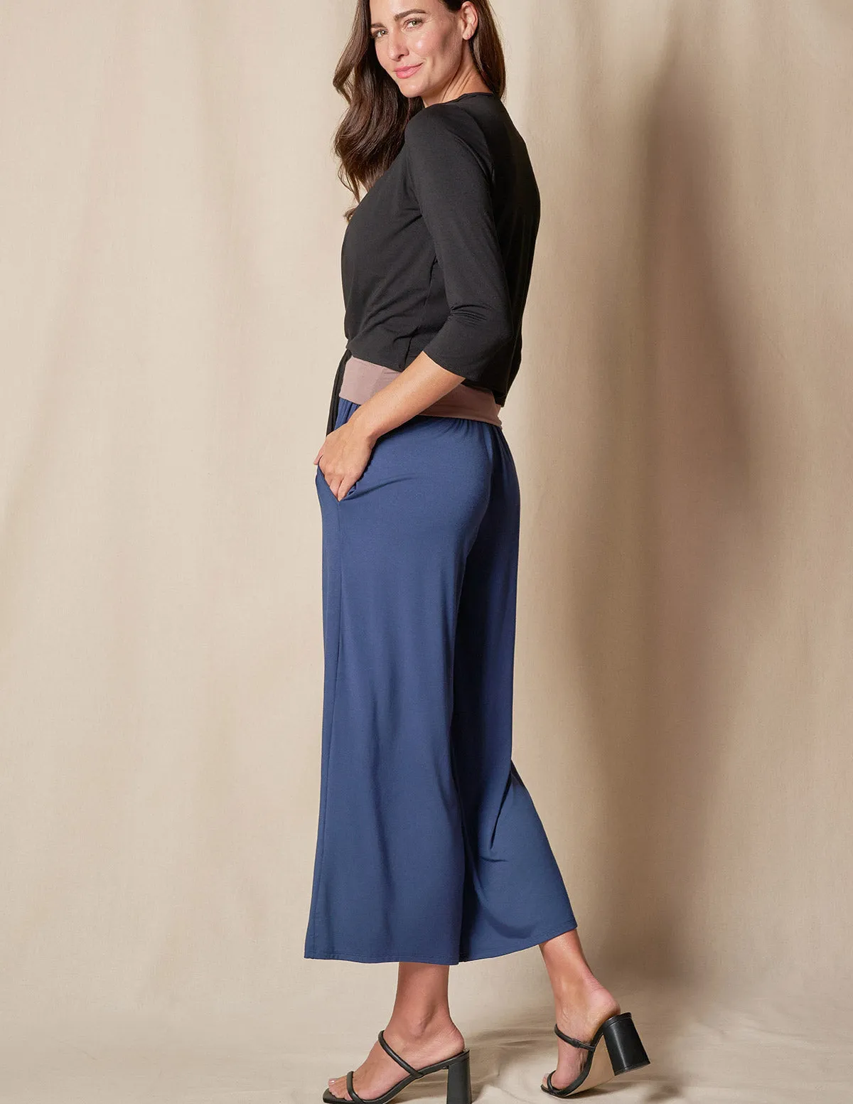 Bamboo Flowy Crop Pants