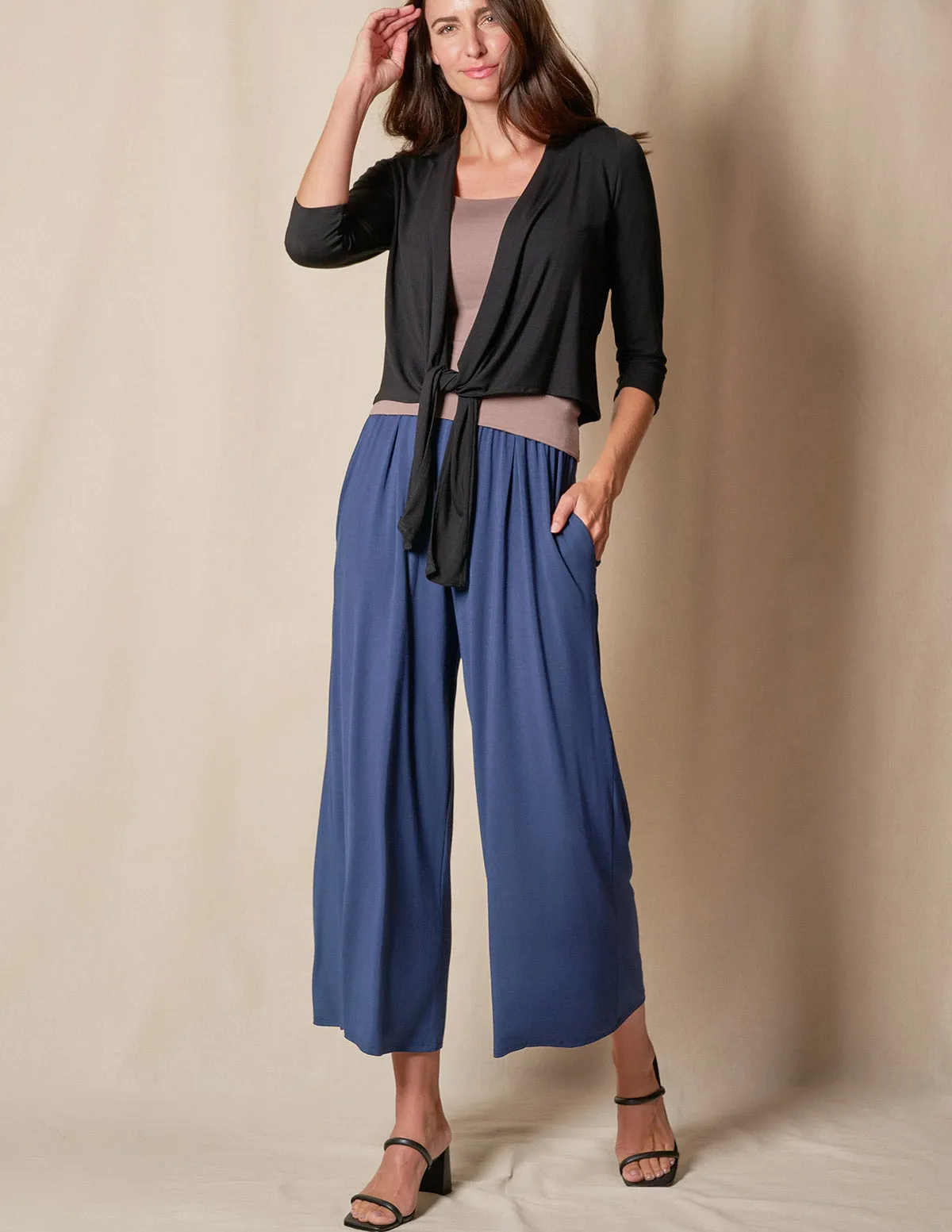 Bamboo Flowy Crop Pants