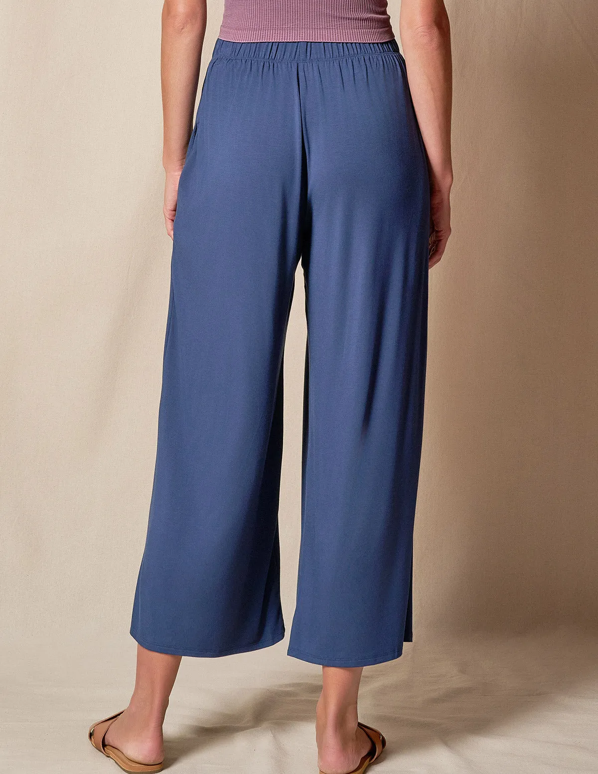 Bamboo Flowy Crop Pants