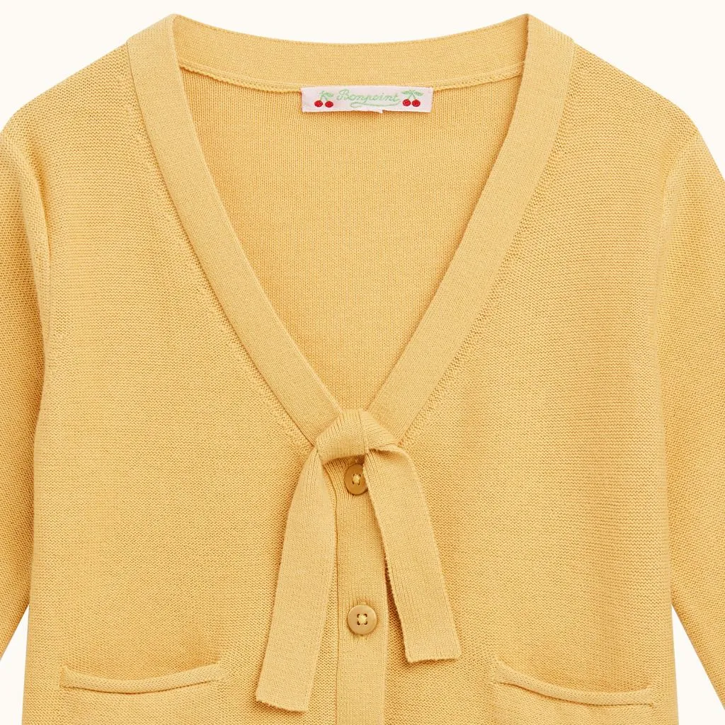 COTTON CARDIGAN STRAW