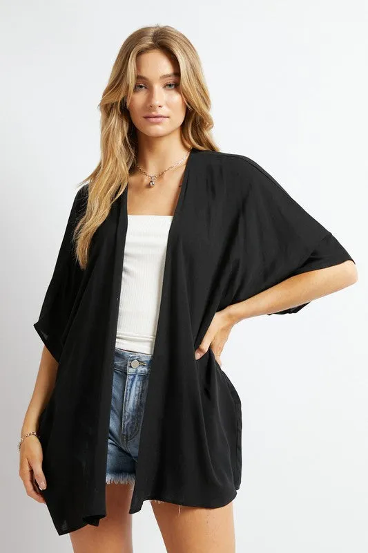 Favorite Solid Kimono Cardigan