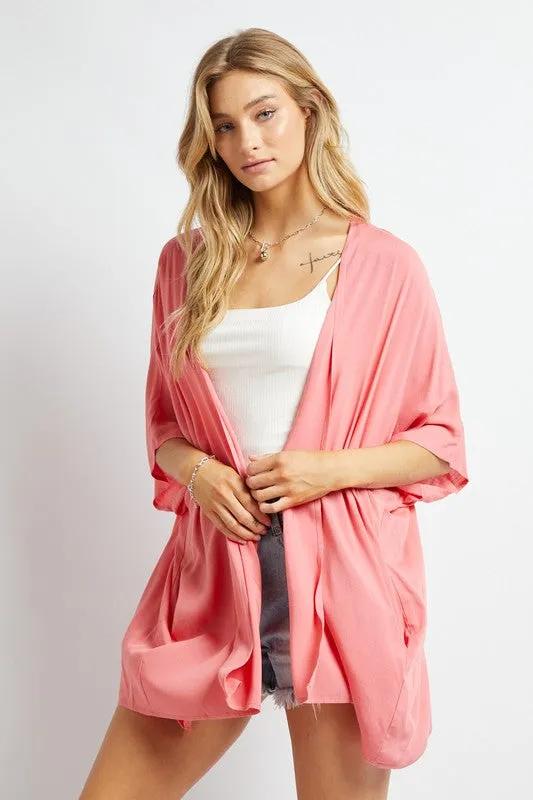 Favorite Solid Kimono Cardigan