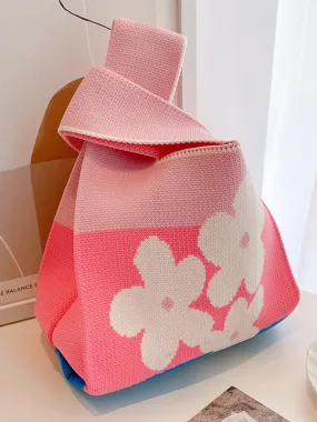 Floral Bags Woven Handbag