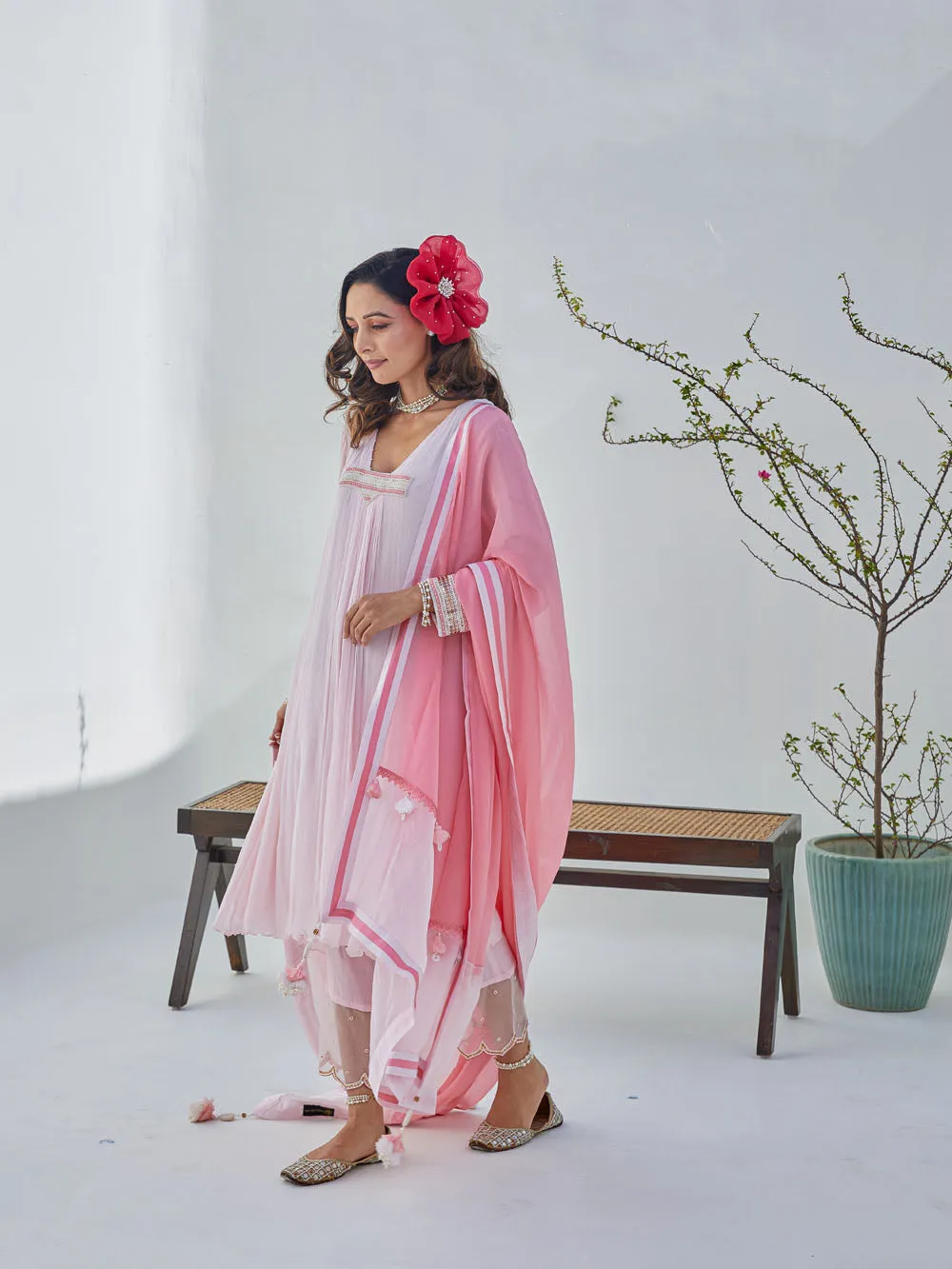 Flowy Kurta with Pant Set