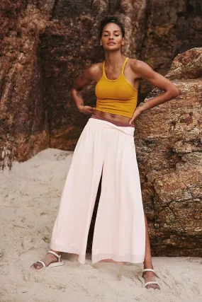 Free People Hot Shot Slit Wide Leg Pants