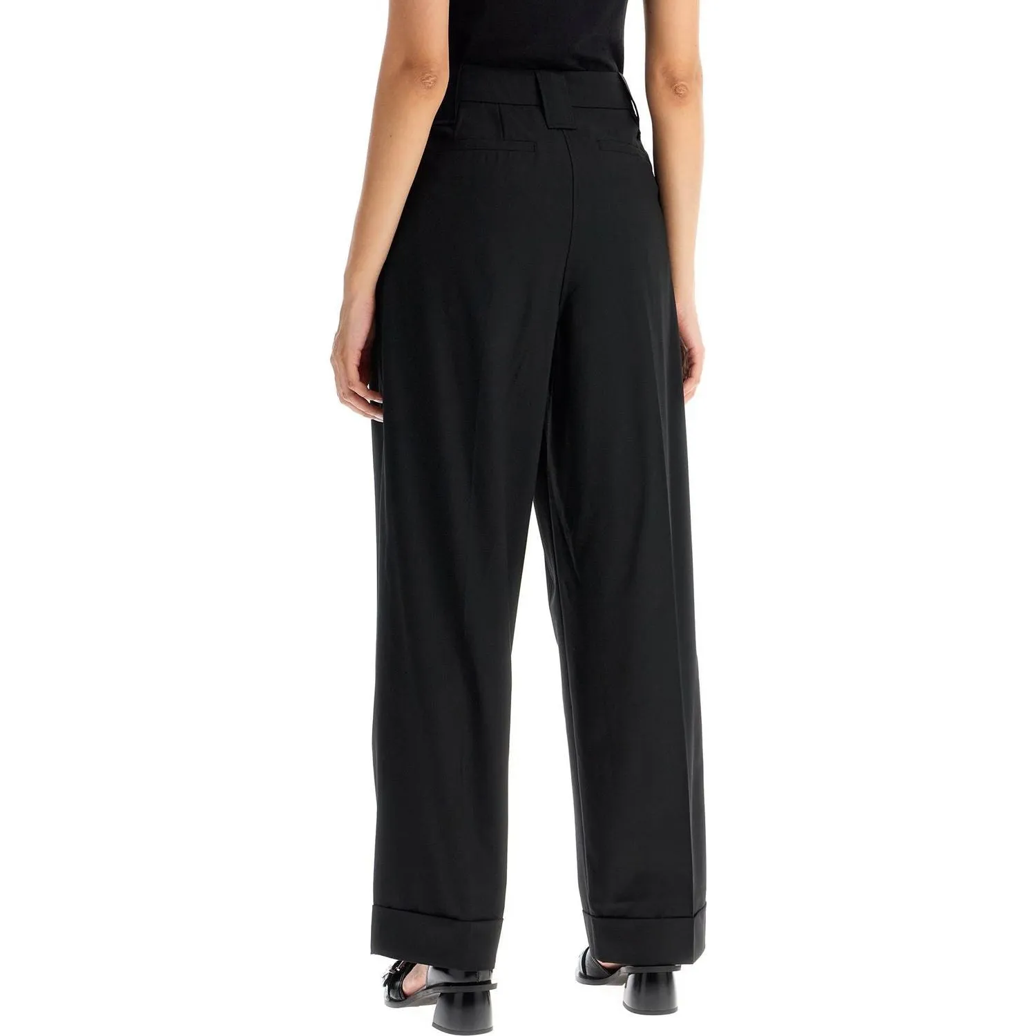 Ganni "flowy trousers with two pleat”