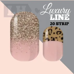 Golden Leopard Nail Wraps