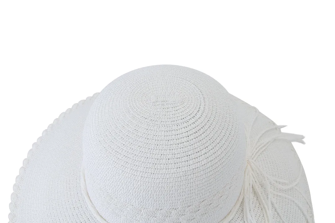 Hat Blossom Woven White