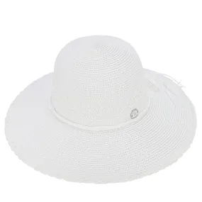 Hat Blossom Woven White