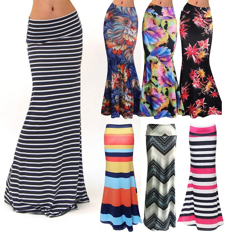 High-waist Pencil Maxi Skirt