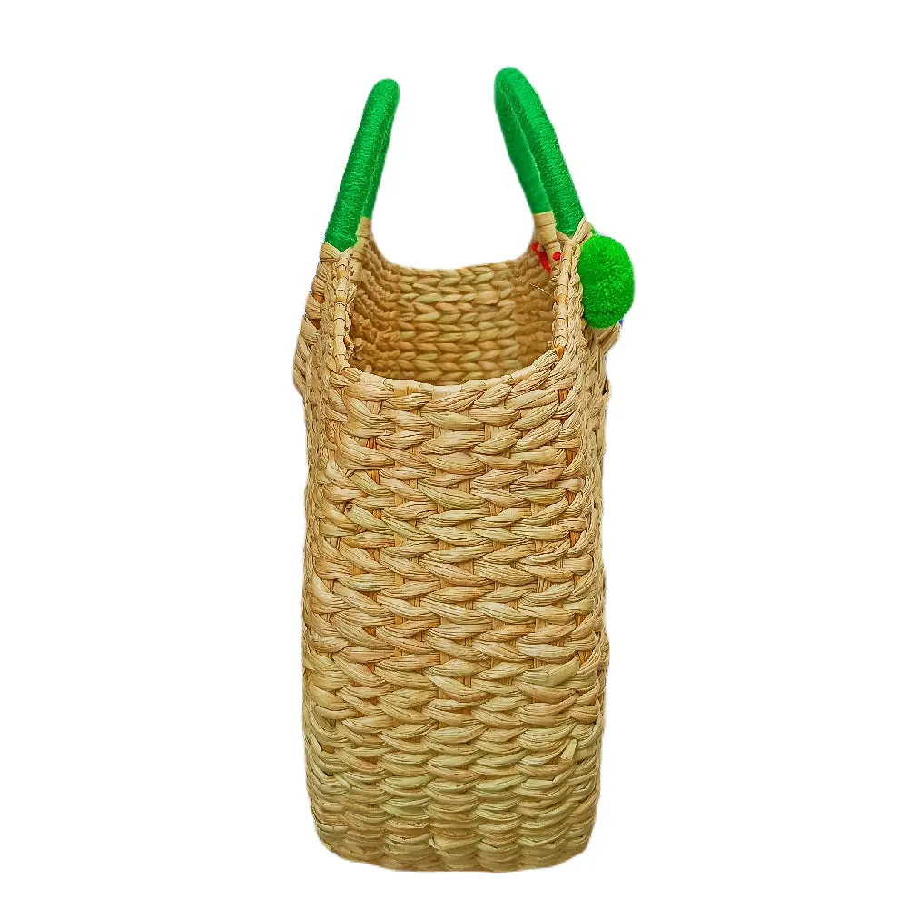 IMARS Stylish Handbag Green For Women & Girls (Basket Bag) Made With Kuana Grass