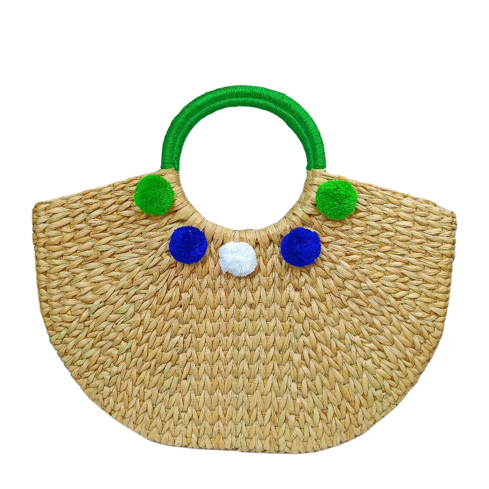 IMARS Stylish Handbag Green For Women & Girls (Basket Bag) Made With Kuana Grass