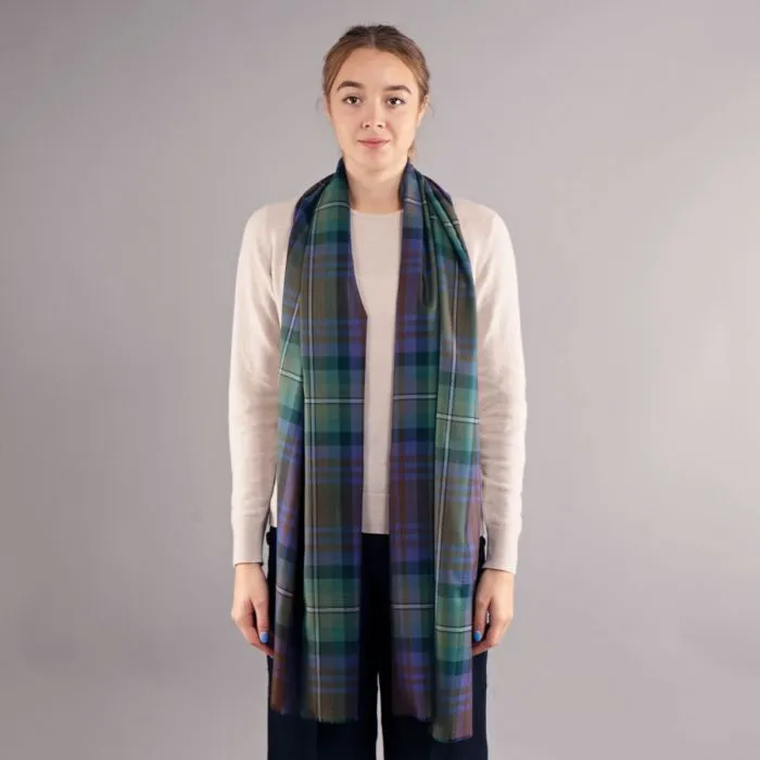 Luxury Extra Fine Merino Stole Isle of Skye Tartan