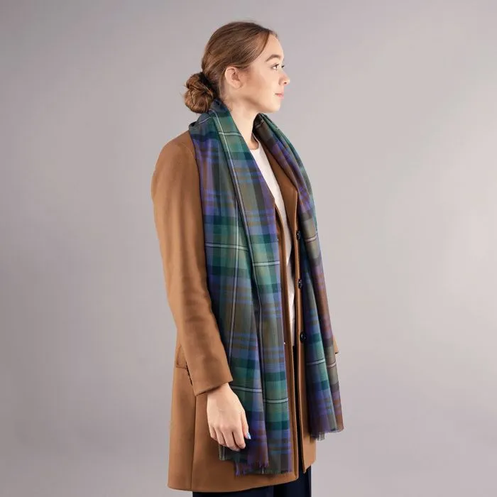 Luxury Extra Fine Merino Stole Isle of Skye Tartan