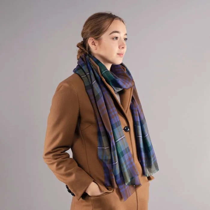 Luxury Extra Fine Merino Stole Isle of Skye Tartan