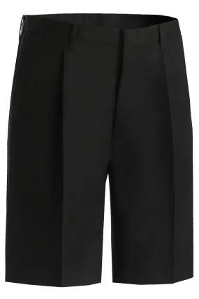 Men's Black Pleated Shorts