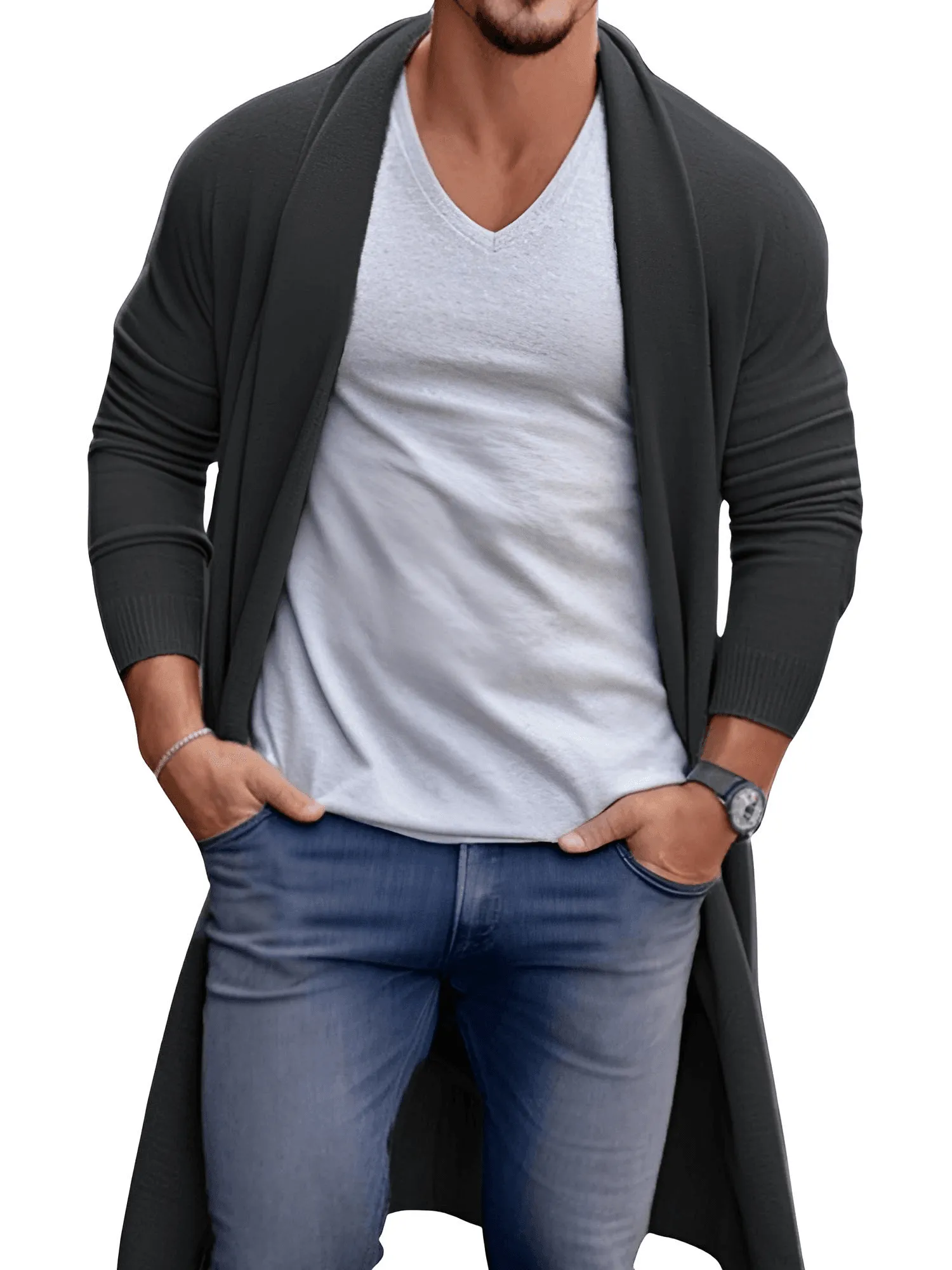 Men's Thin Cardigan - In 6 Colors!