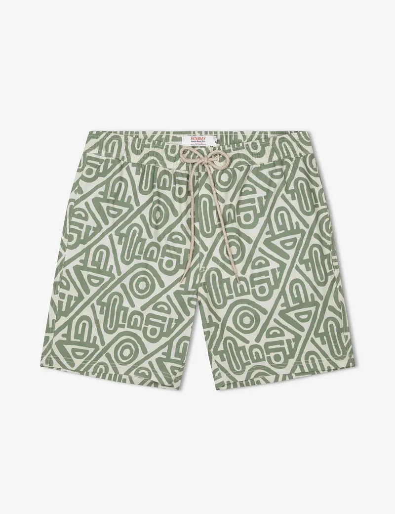 MR SIMPLE - Modern Swim Short Sage