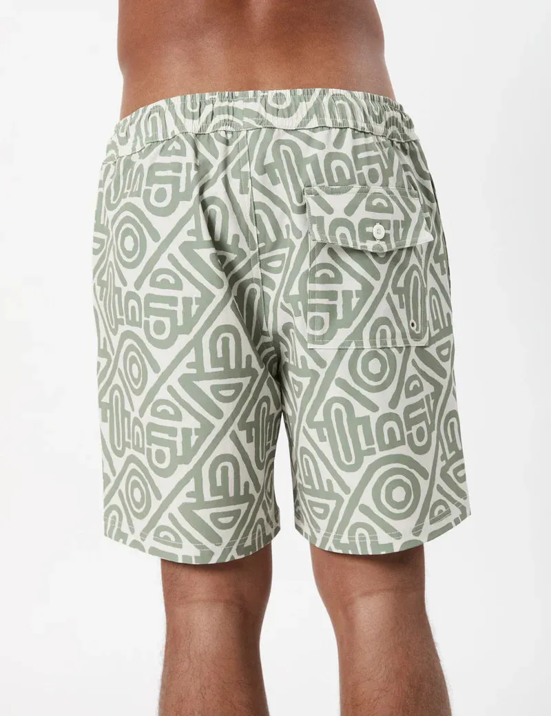 MR SIMPLE - Modern Swim Short Sage