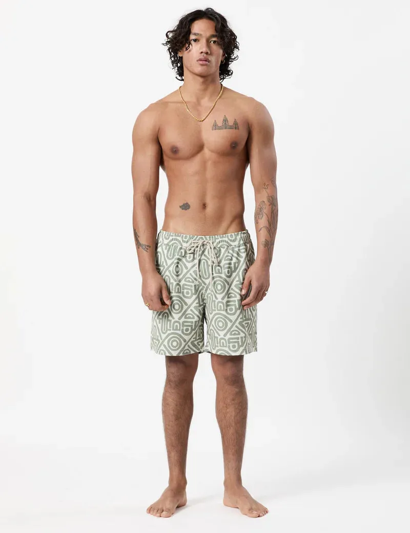 MR SIMPLE - Modern Swim Short Sage