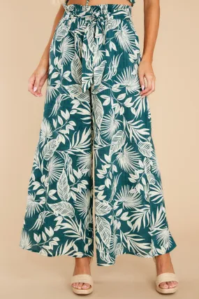 Places We'll Go Evergreen Print Pants