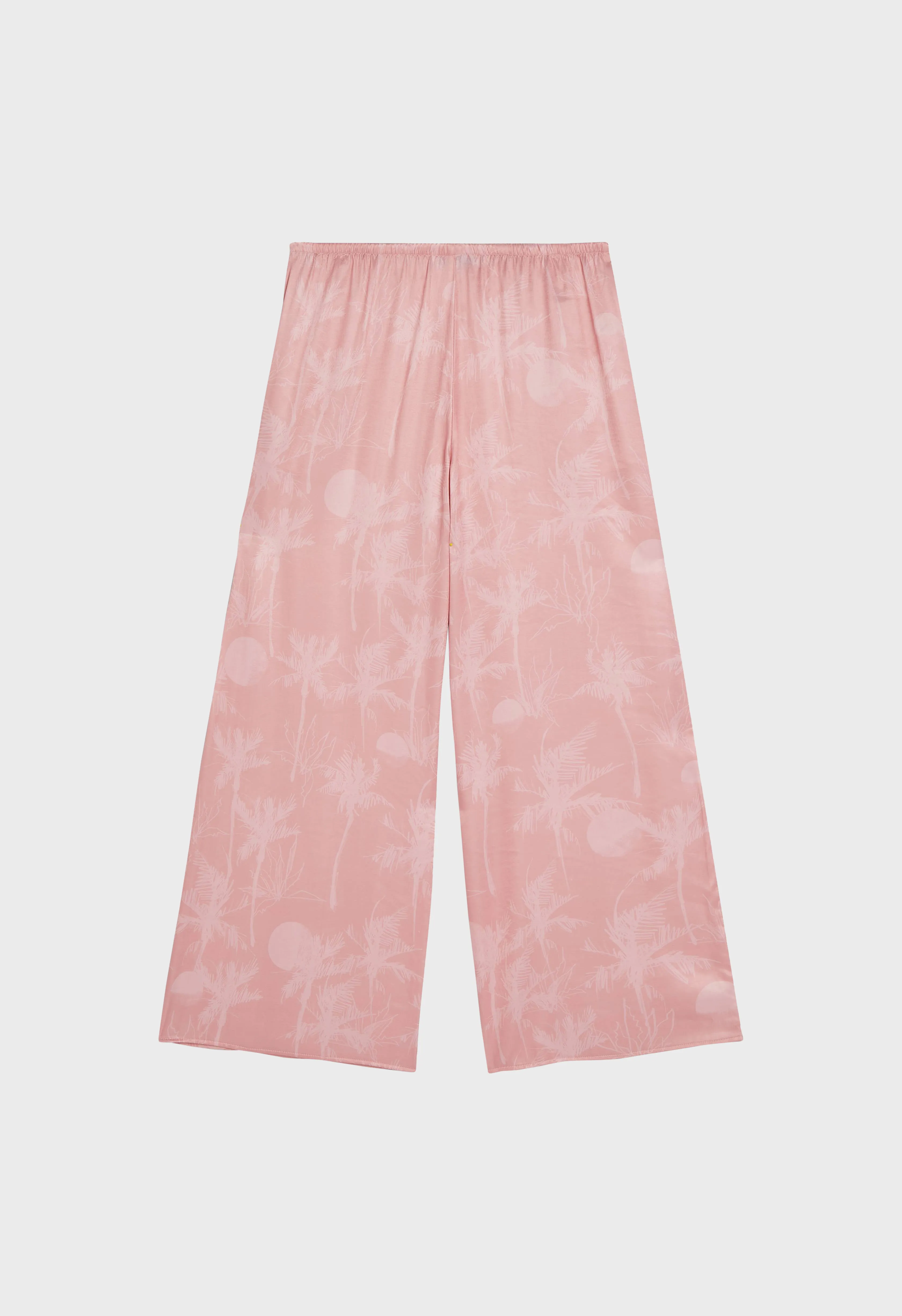 Printed Pants | Palm Print Rose Dust