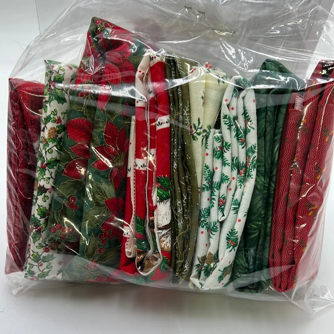 Quilting Scrap Bags, Xmas Colours (WQC1659:1664)