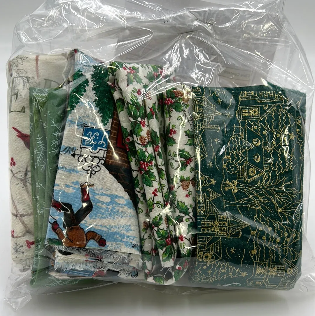 Quilting Scrap Bags, Xmas Colours (WQC1659:1664)