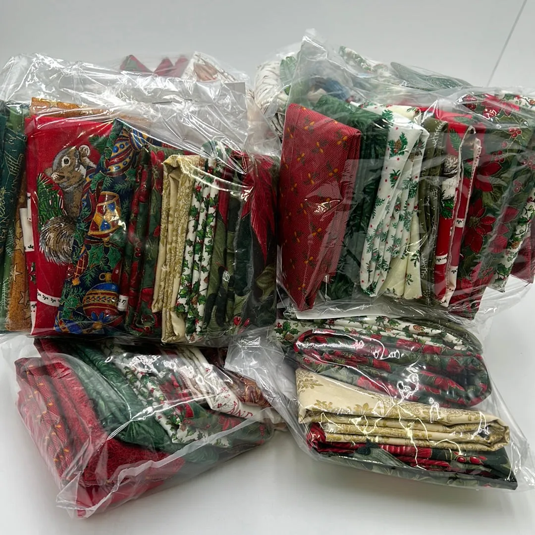 Quilting Scrap Bags, Xmas Colours (WQC1659:1664)