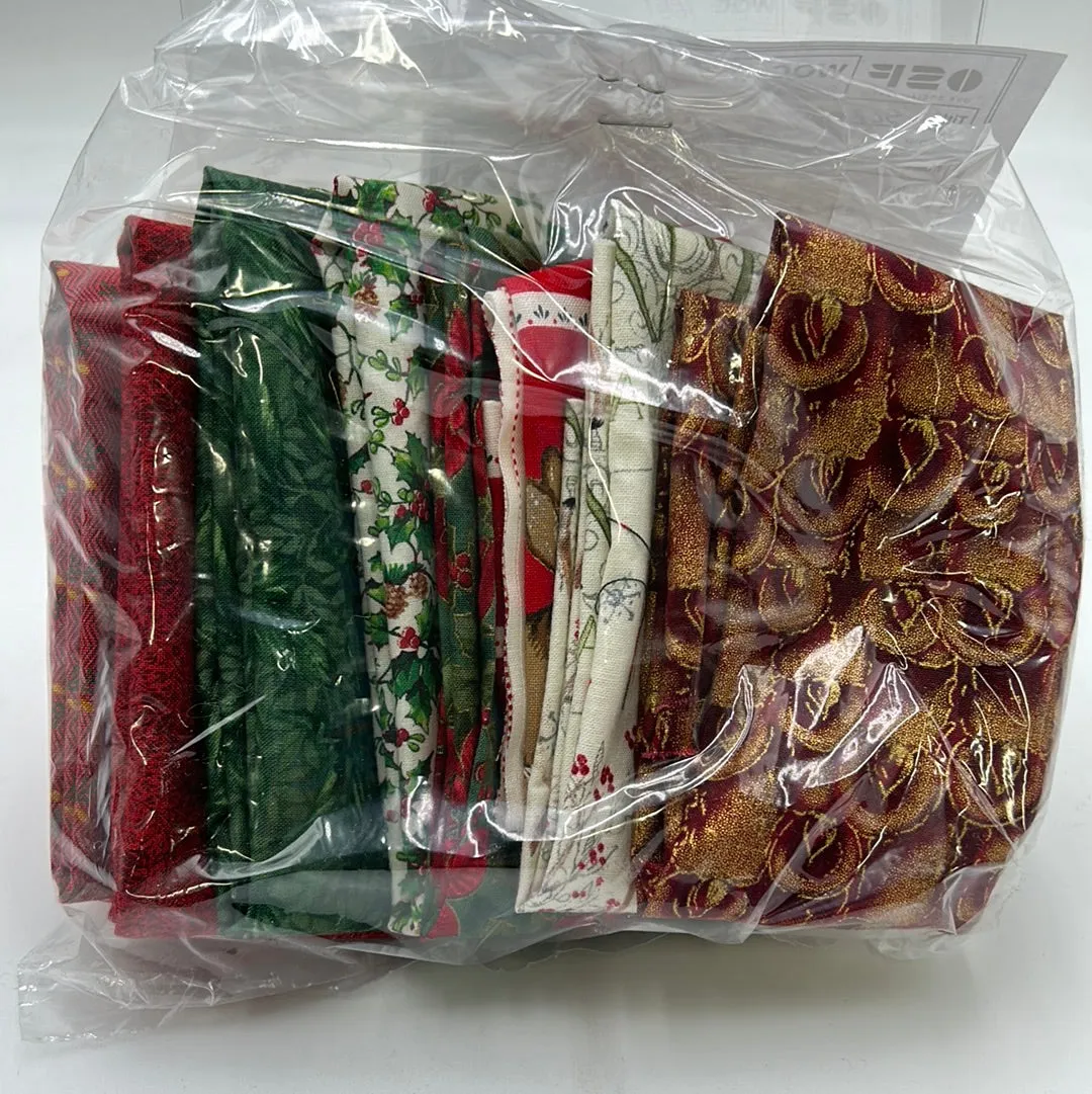 Quilting Scrap Bags, Xmas Colours (WQC1659:1664)