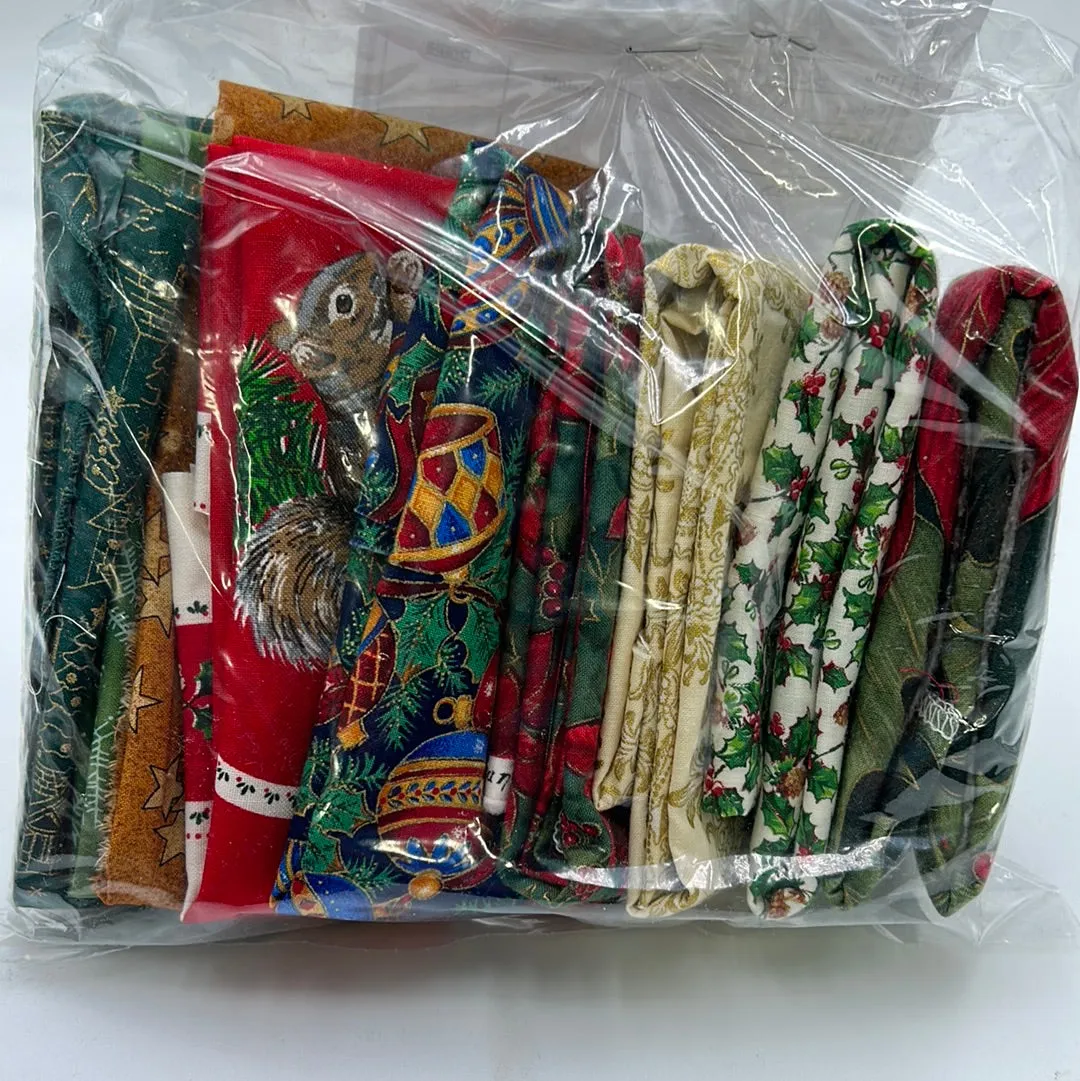 Quilting Scrap Bags, Xmas Colours (WQC1659:1664)