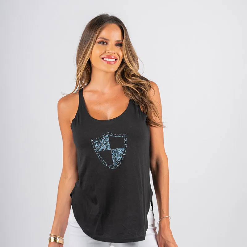 Relaxed Tank | Black | Tidal Waves Shield