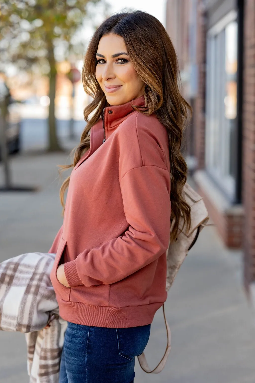 Simple Quarter Zip Pullover