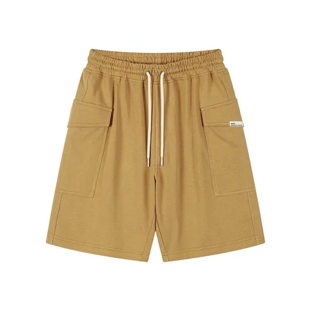 Solid Color Simple Basic Cotton Shorts