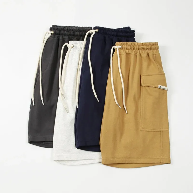 Solid Color Simple Basic Cotton Shorts