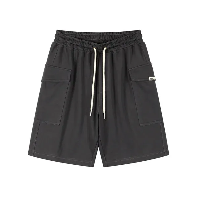 Solid Color Simple Basic Cotton Shorts