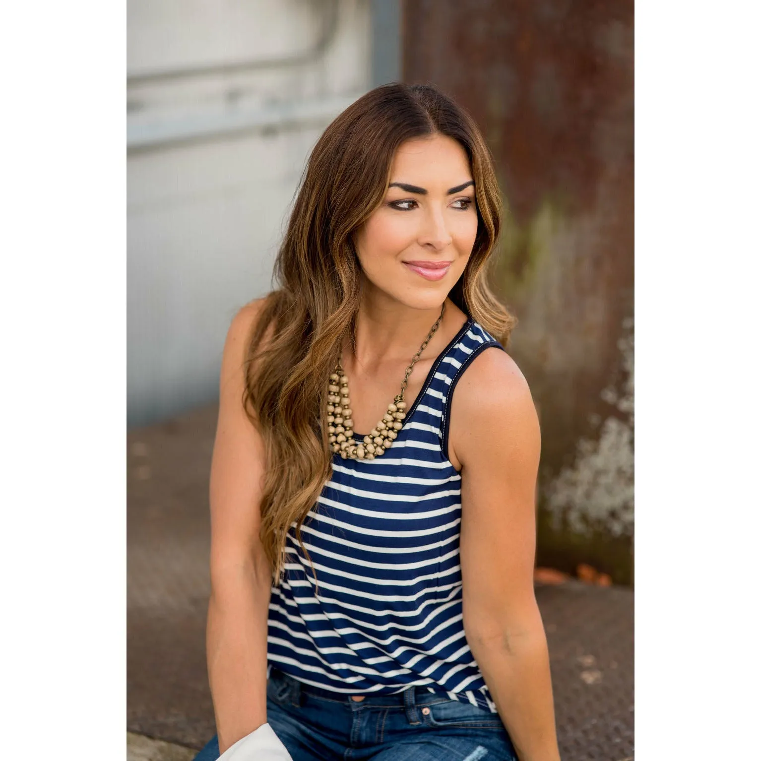 Striped Basic Tank