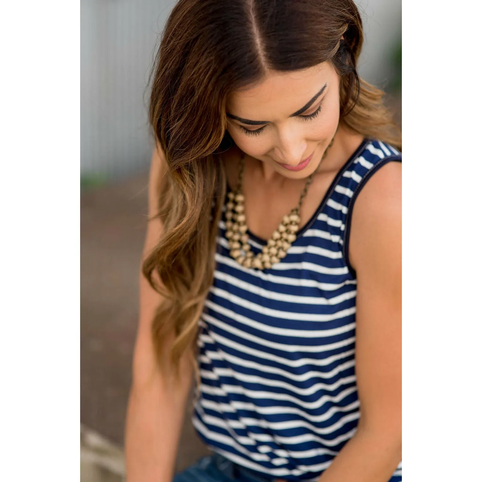 Striped Basic Tank