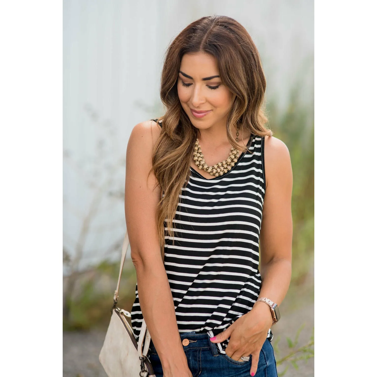 Striped Basic Tank