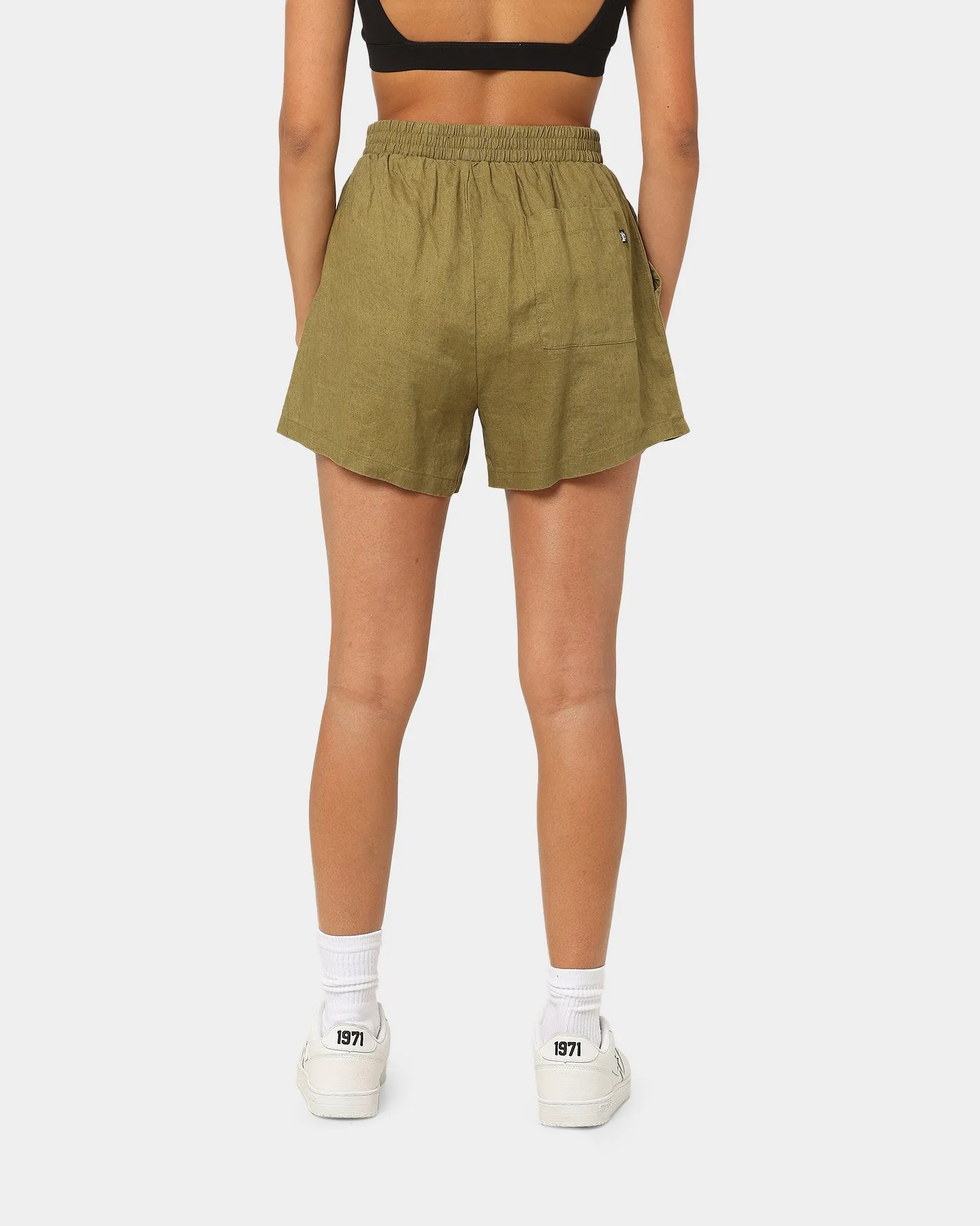 Stussy Women's Cali Linen Shorts Safari