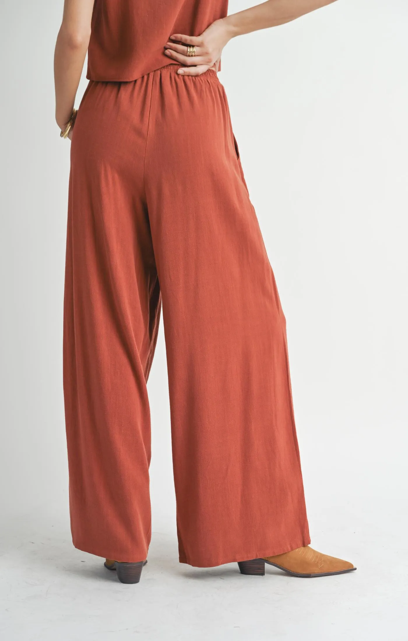 Sugarloaf Wide Leg Linen Pants