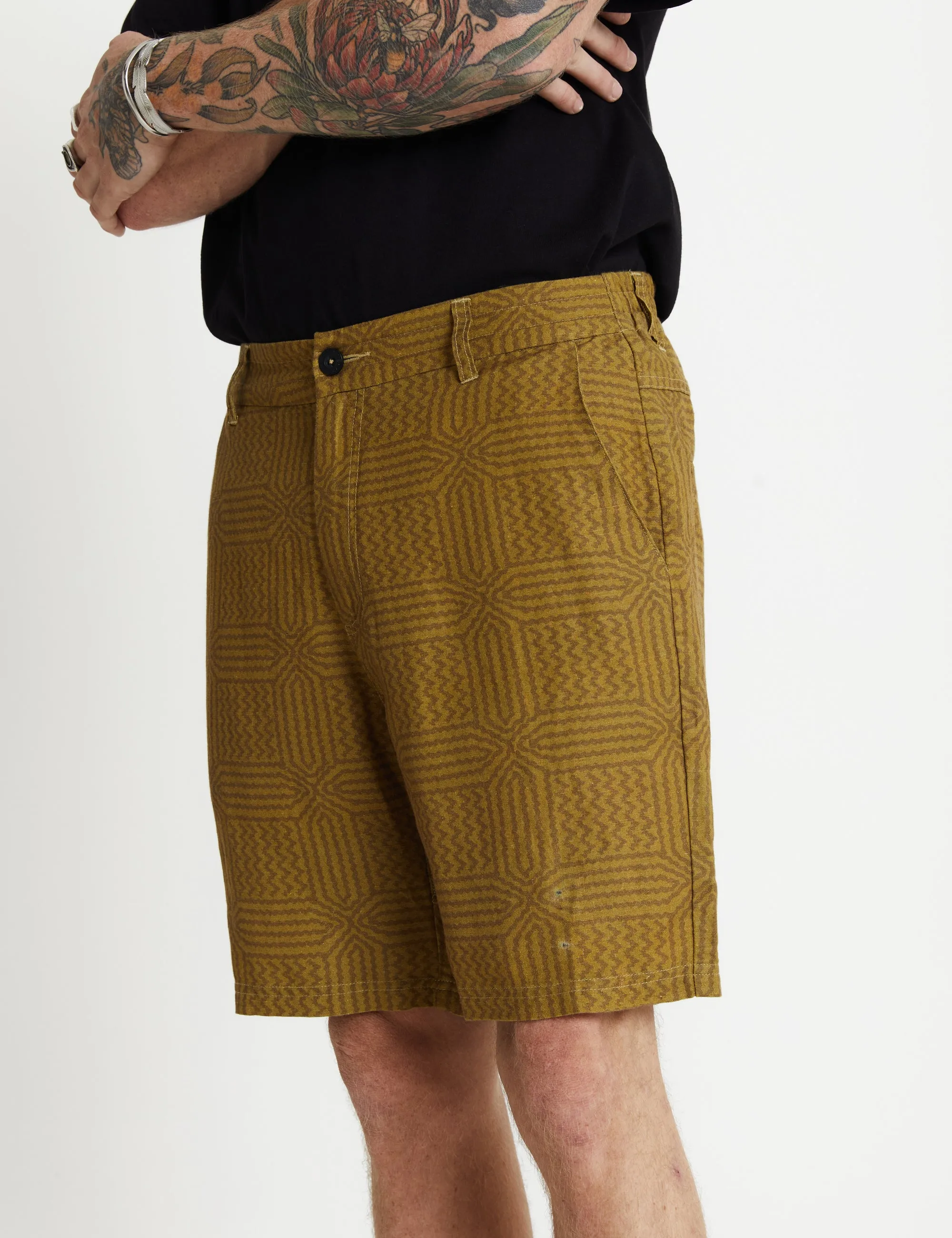 Tanner 2.0 Linen Shorts - Casbah Olive