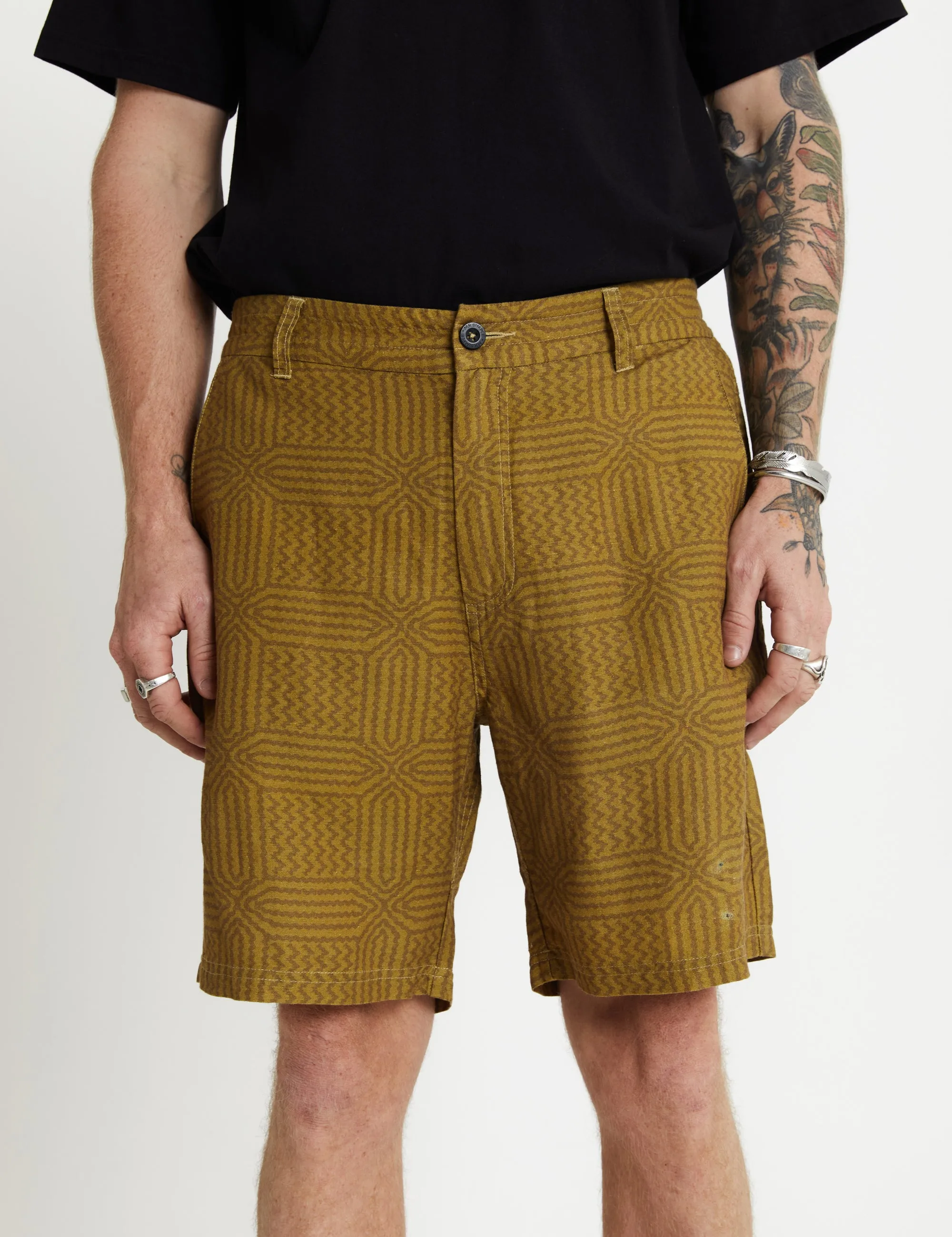 Tanner 2.0 Linen Shorts - Casbah Olive