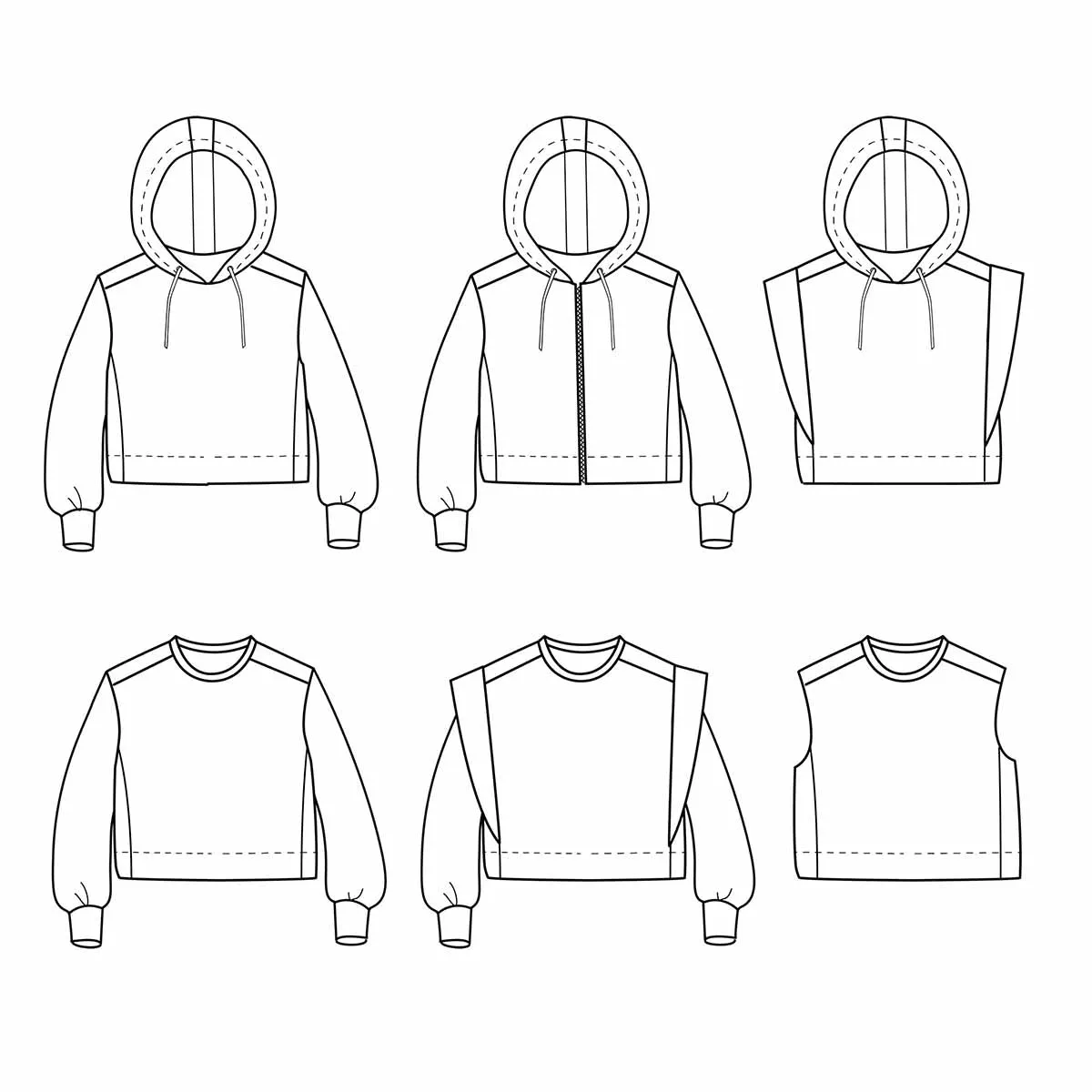 VANCOUVER Kids Sweatshirt - 3/12y - PDF Sewing Pattern