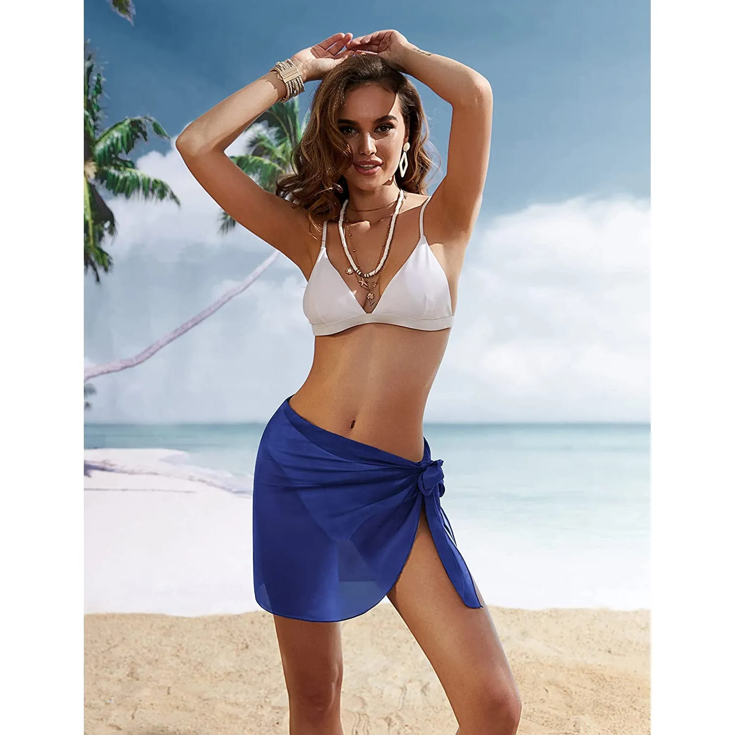 Women's Short Sarongs Beach Wrap