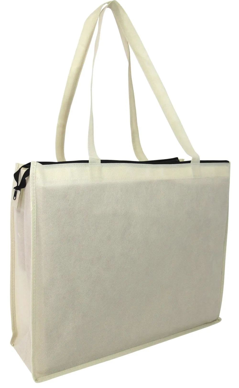 Zippered Large Tote Bags - Reusable Grocery Bags - GN61